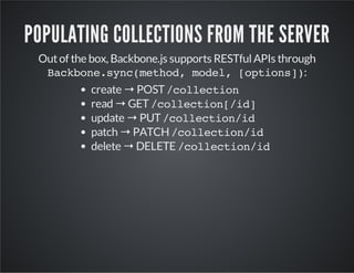 Introduction to backbone presentation | PDF