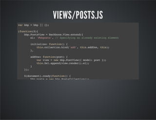 Introduction to backbone presentation | PDF