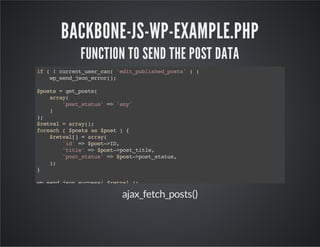 Introduction to backbone presentation | PDF