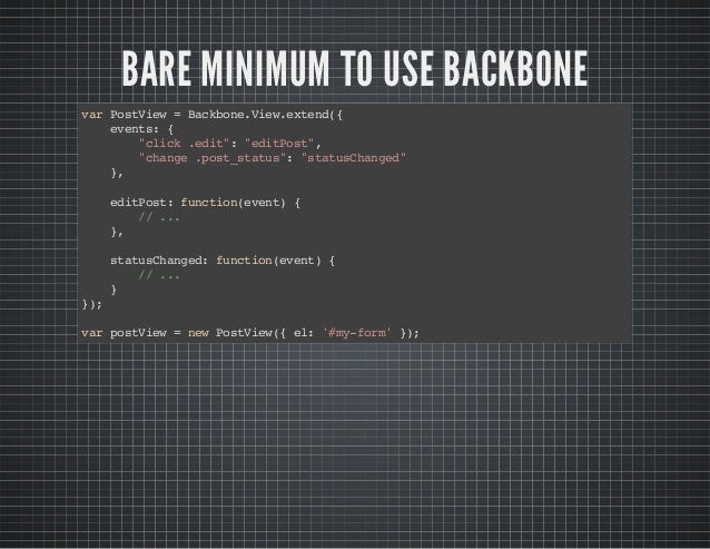 Introduction to backbone presentation
