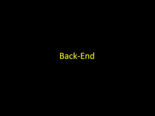 Back-End
 