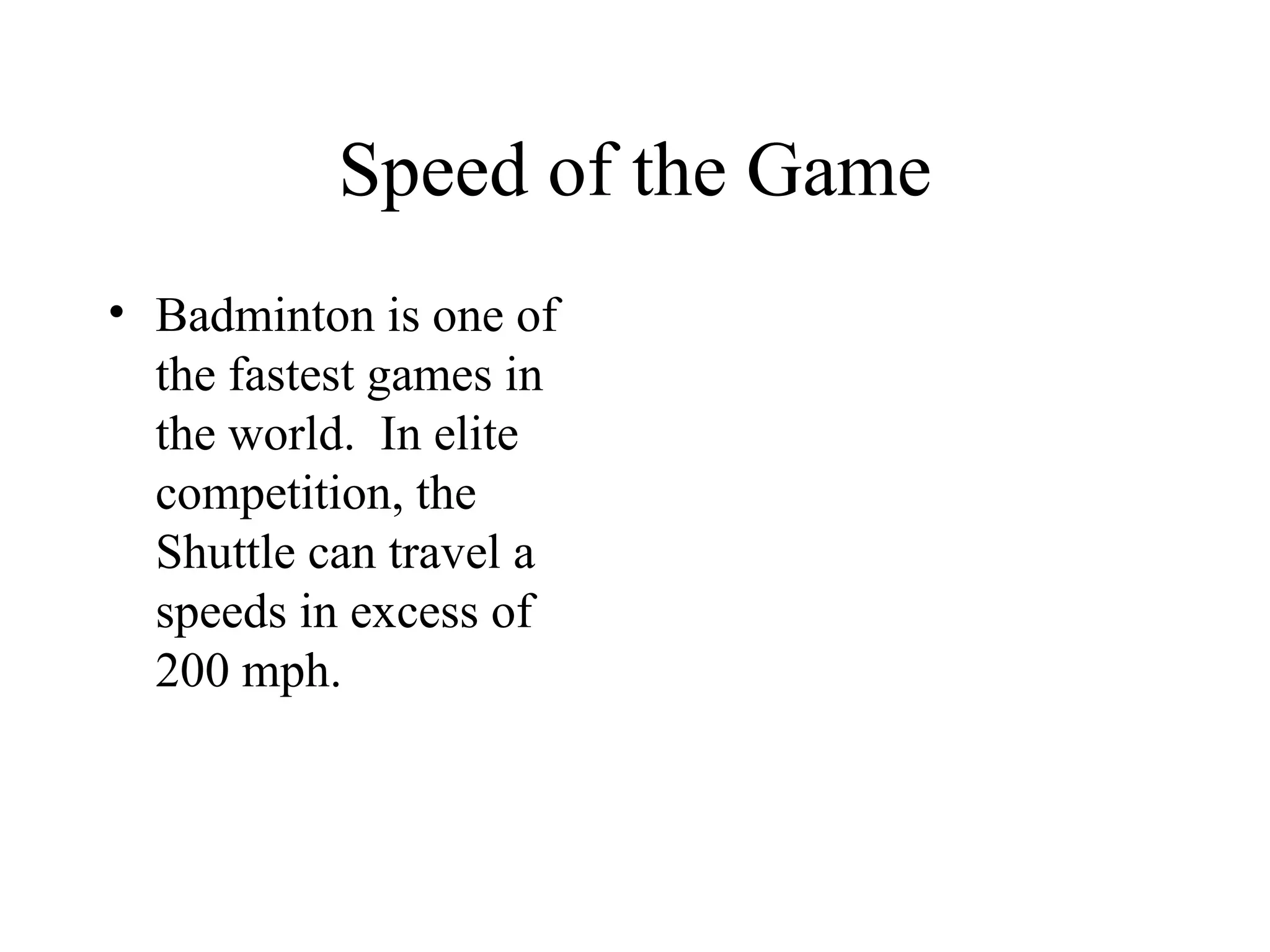 Introduction to badminton | PPT