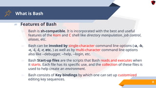 Comprehensive Introduction to Bash Shell and Scripting Fundamentals | PPTX