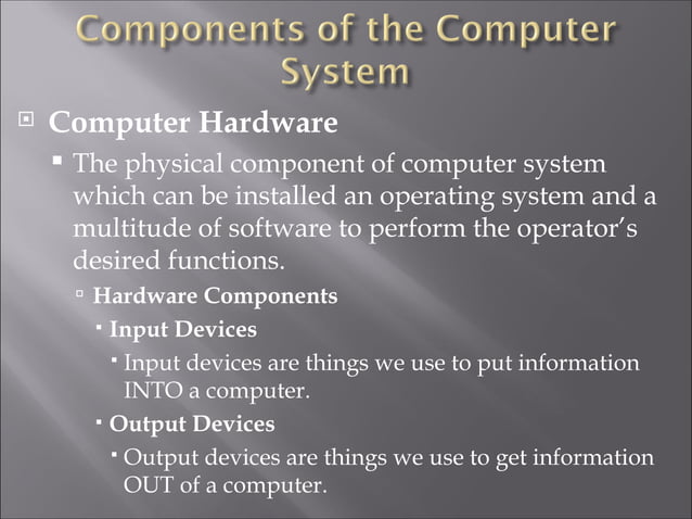Introduction to Basic Computer Concepts Presentation