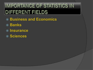 Business and Economics
 Banks
 Insurance
 Sciences
 