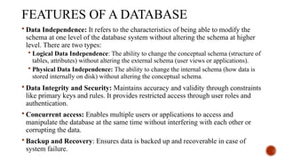 Introduction to Basic Concepts of Database Management Systems | PPTX
