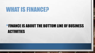 Introduction to Basic Finance | PPTX