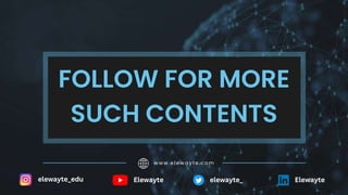 FOLLOW FOR MORE
SUCH CONTENTS
www.elewayte.com
elewayte_edu Elewayte Elewayte
elewayte_
 
