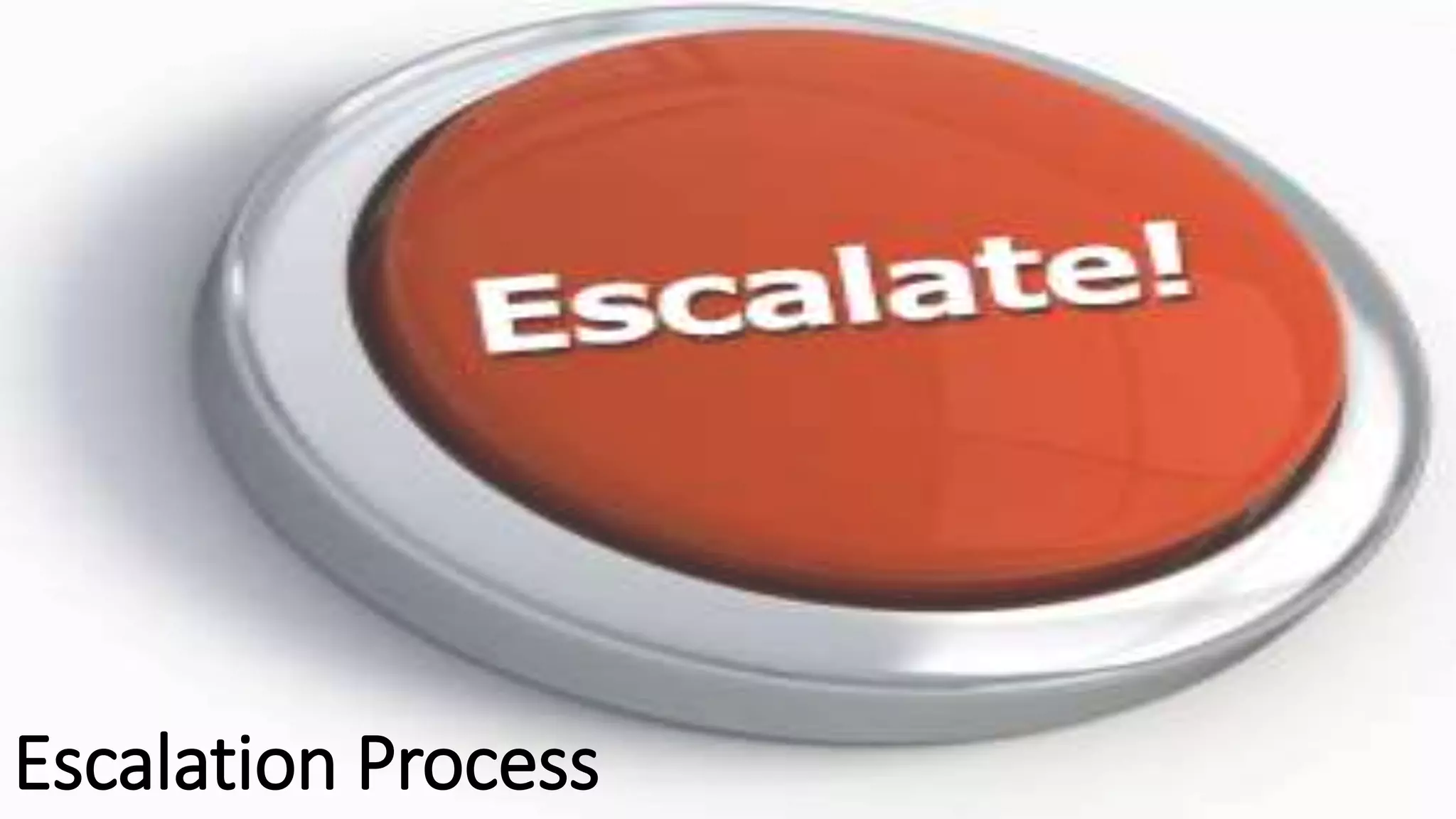 Escalation Process