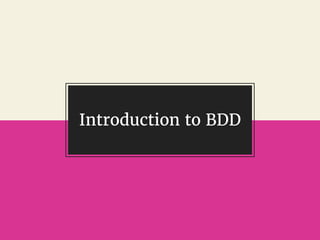 @gil_zilberfeld
Introduction to BDD
 