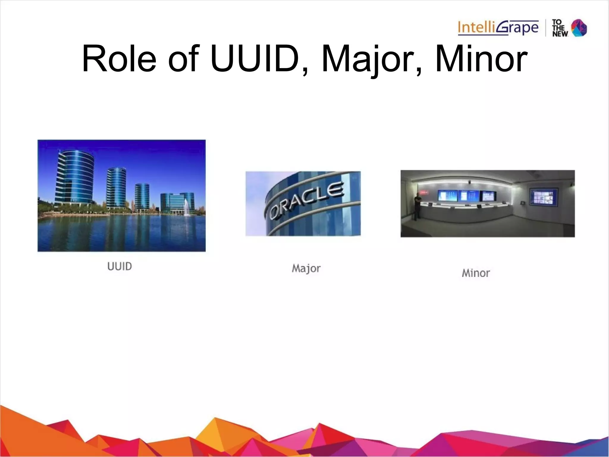 Role of UUID, Major, Minor
 