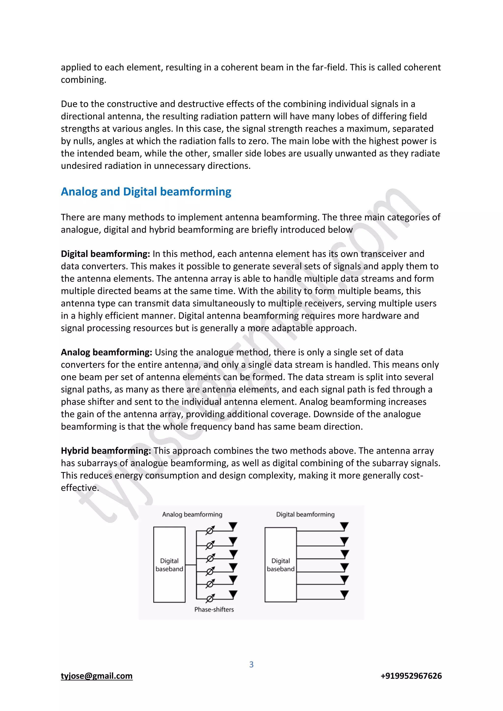 Introduction to beamforming antennas | PDF