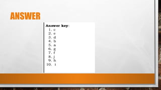 ANSWER
 