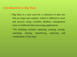 Introduction to big data | PPTX