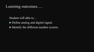 Introduction to binary number system | PPTX