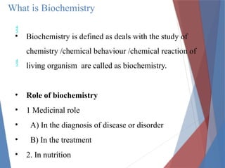 Introduction to biochemistry.ppt-pdf_shotrs! | PPTX