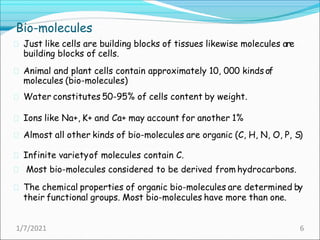 Introduction to biochemistry.