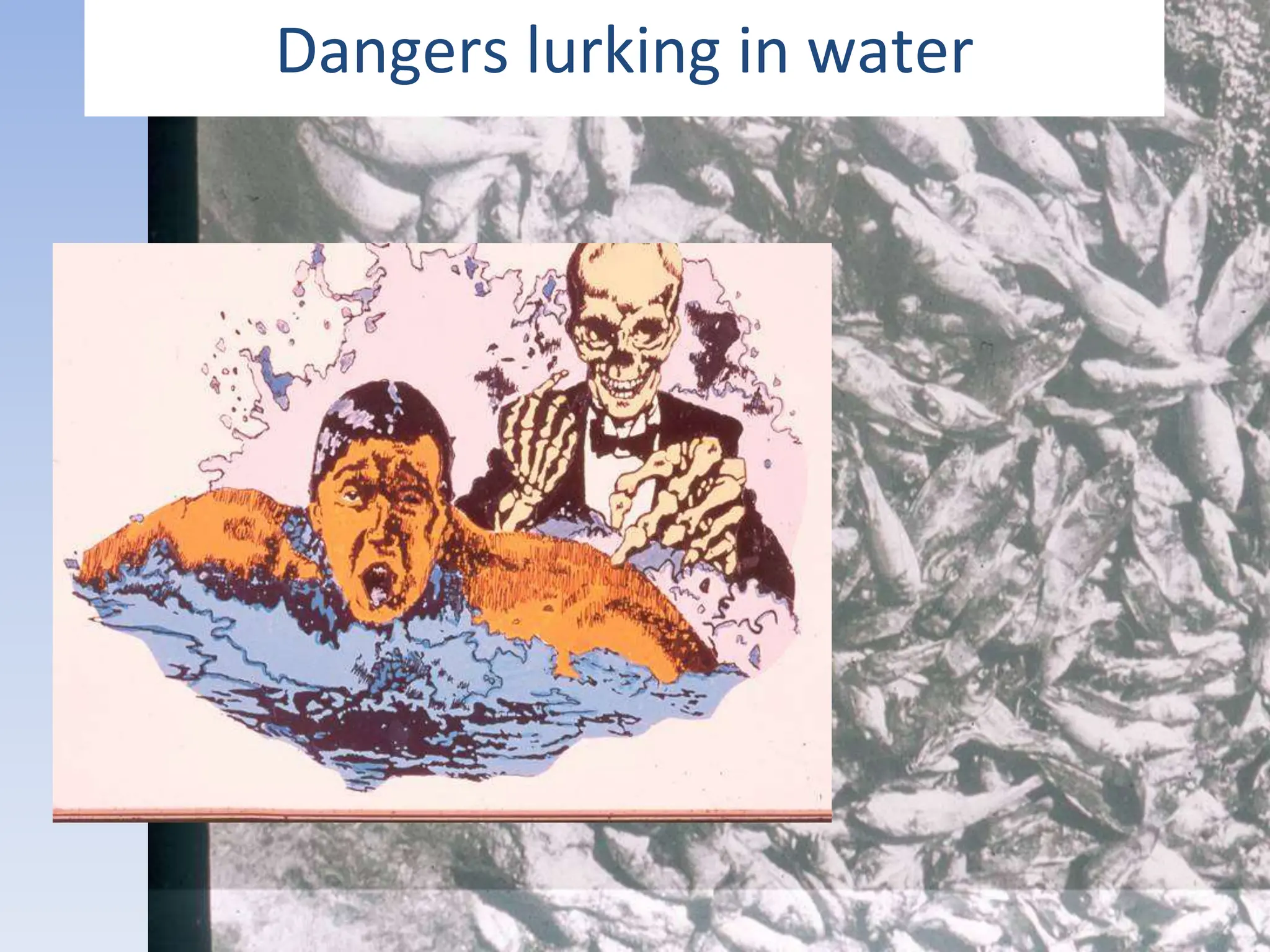 Dangers lurking in water
 