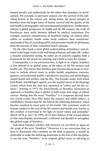 Introduction to bioethics | PDF