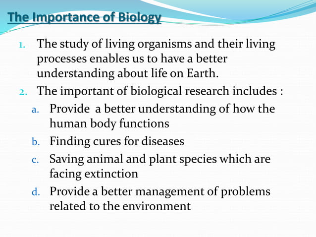 Introduction to biology | PPT