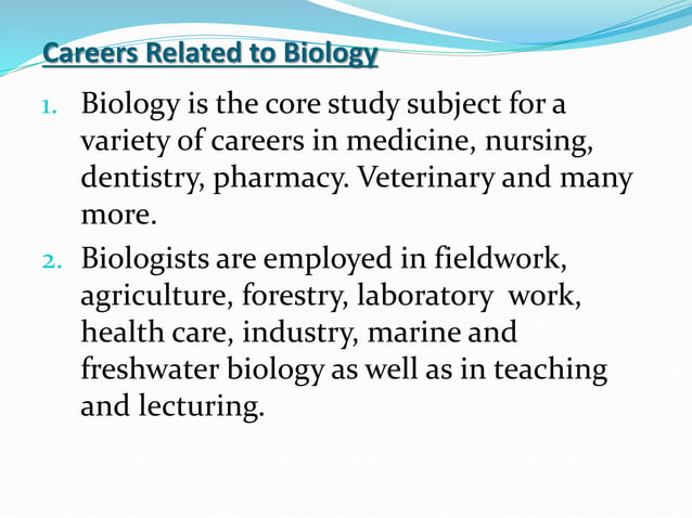 Introduction to biology | PPT