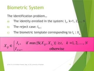Introduction to Biometrics: in a general format | PPTX