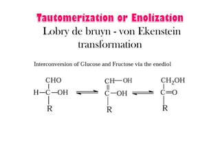 Lobry de bruyn - von Ekenstein
transformation
 