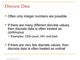 Introduction to biostatistics | PPT
