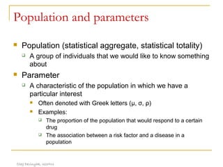 Introduction to biostatistics | PPT