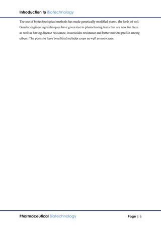 Biotechnology Intro Notes.pdf Introduction to Biotechnology.pdf
