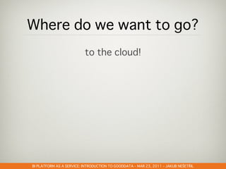 GOODDATA@CLOUDSTOCK – DEC 6, 2010 – PETR OLMER
                               –            –    Š   Ř
 