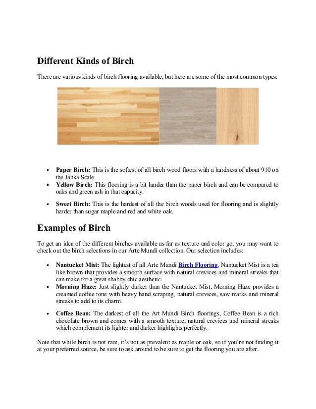 Introduction To Birch Floors Arte Mundi