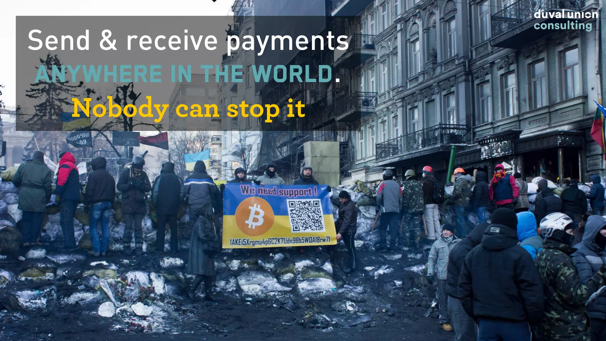 Send & receive payments
anywhere in the world.
Nobody can stop it
 