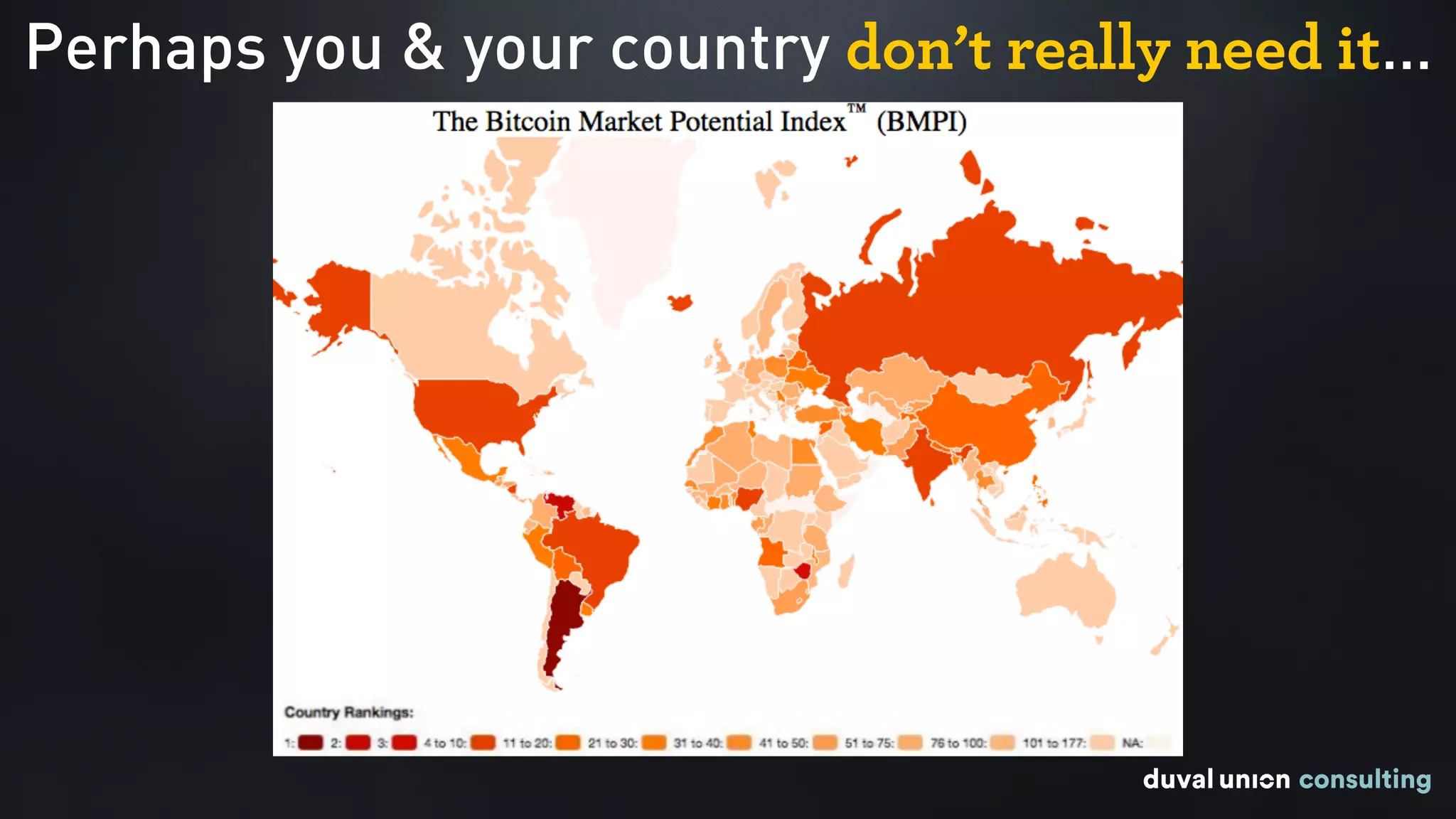 Perhaps you & your country don’t really need it…
 