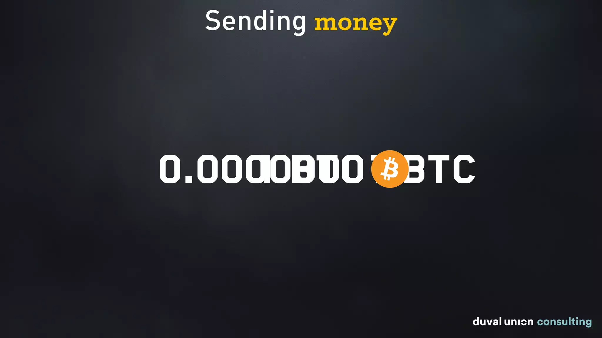 Sending money
0.00000001 BTC1 BTC
 