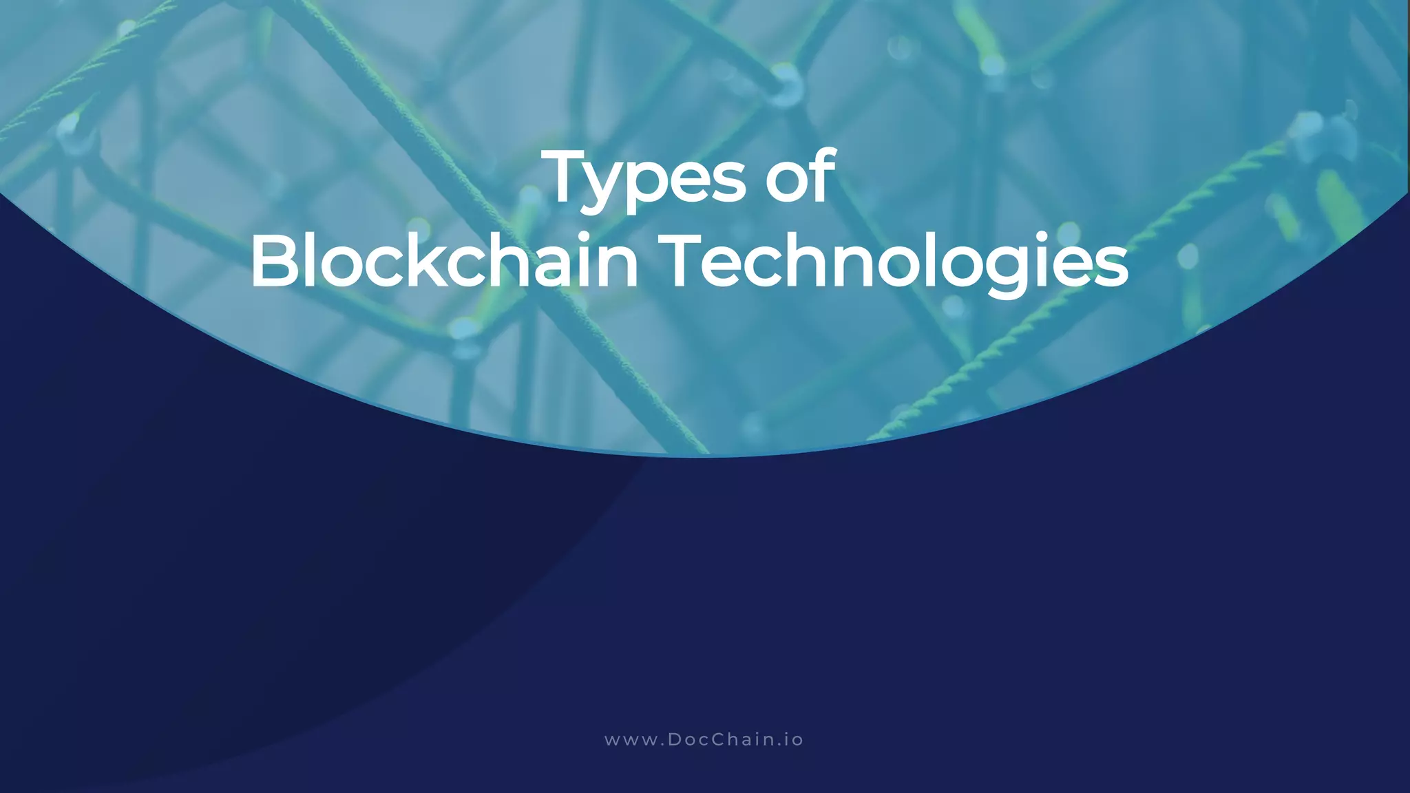 Types of
Blockchain Technologies
 
