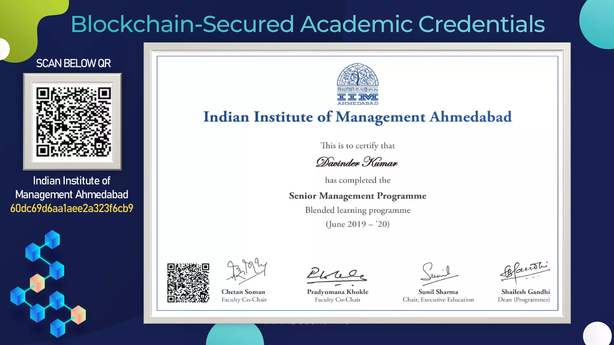 Indian Institute of
Management Ahmedabad
60dc69d6aa1aee2a323f6cb9
SCAN BELOW QR
 