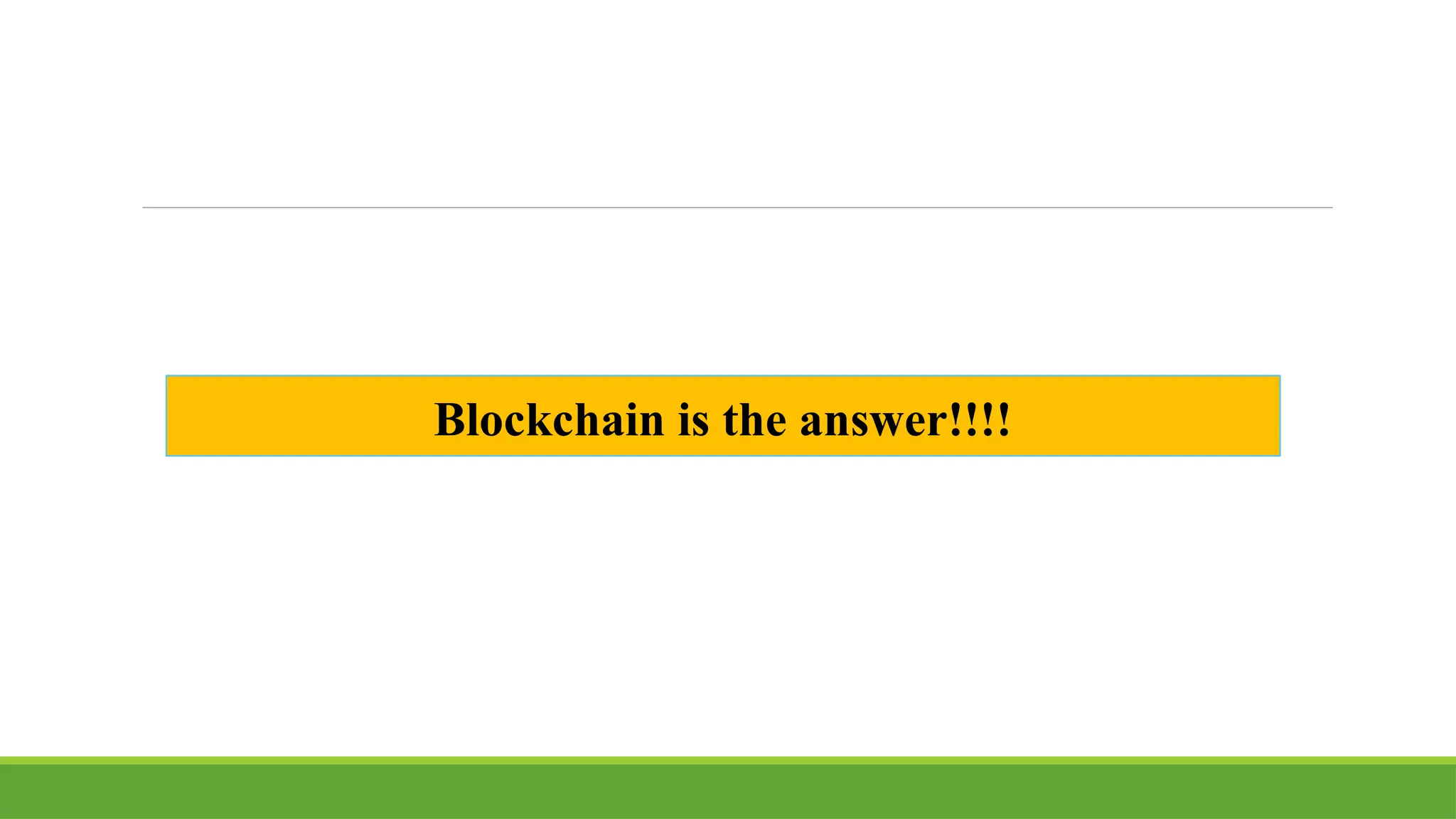 Blockchain is the answer!!!!
 