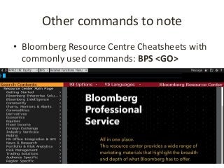 Introduction to Bloomberg | PPTX
