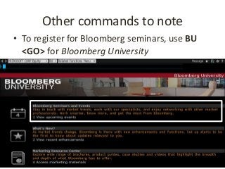Introduction to Bloomberg | PPTX