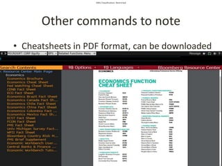 SMU Classification: Restricted
Other commands to note
• Cheatsheets in PDF format, can be downloaded
 