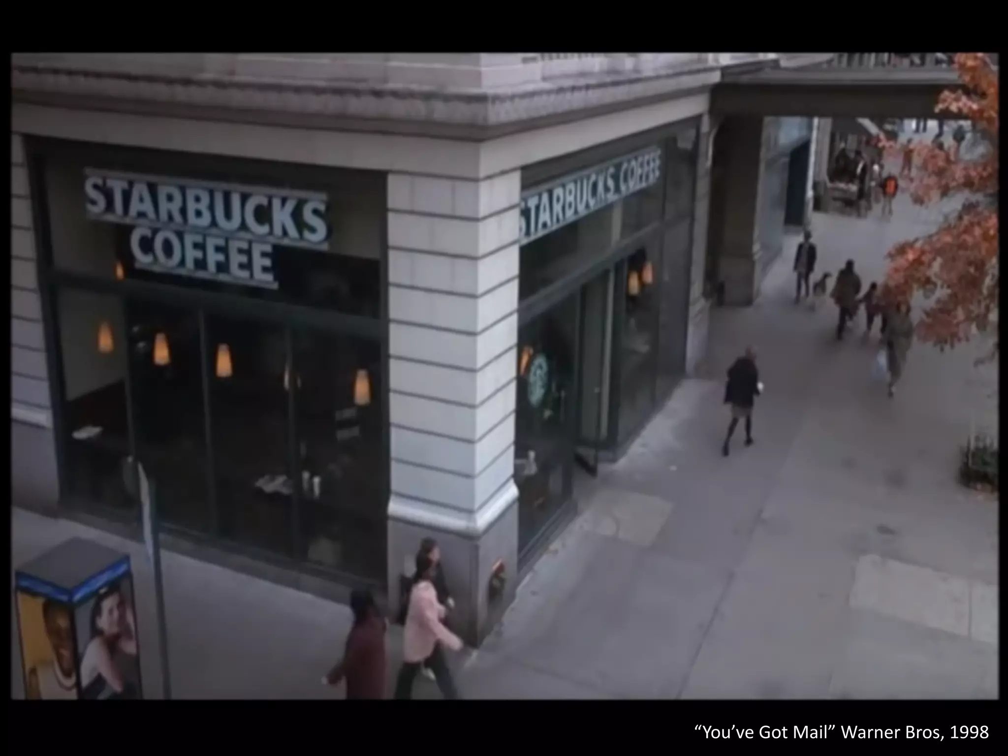 “You’ve	Got	Mail”	Warner	Bros,	1998
 