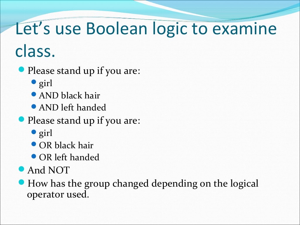 Introduction to boolean algebra