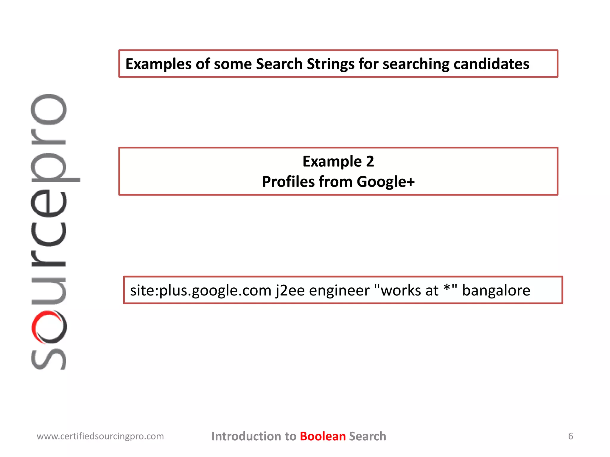 Introduction to boolean search | PPTX