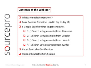 Introduction to boolean search | PPTX