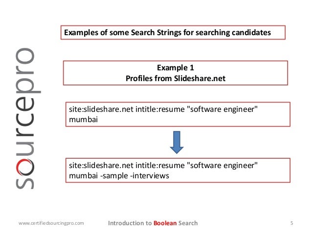 sample boolean search strings for recruiters