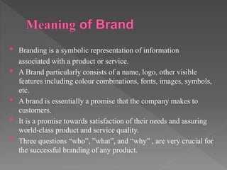 Brand information –