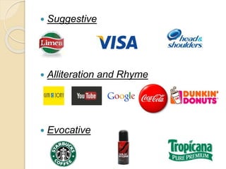  Suggestive 
 Alliteration and Rhyme 
 Evocative 
 