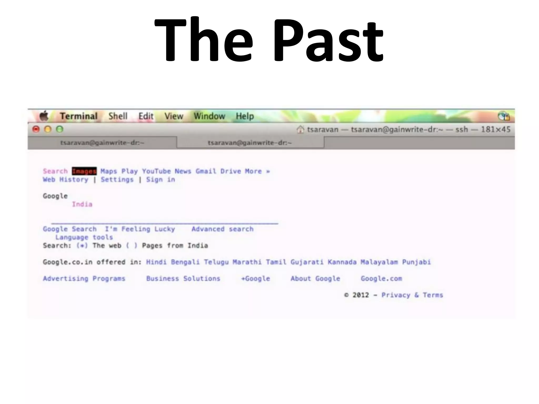 The Past
 