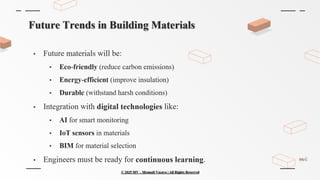 Introduction to Building Materials | PPTX
